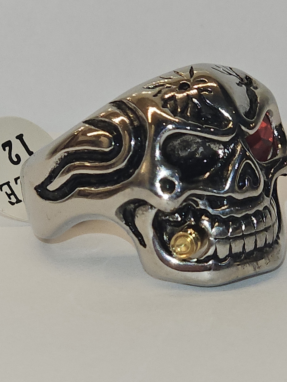 Men's Skull Ring Metal NEW Size 12 - Picture 4 of 4